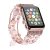 Apple Watch 4/5/6/7/SE (38/40/41mm) karkötő formájú fém óraszíj díszekkel ezüst-lila színű Alphajack