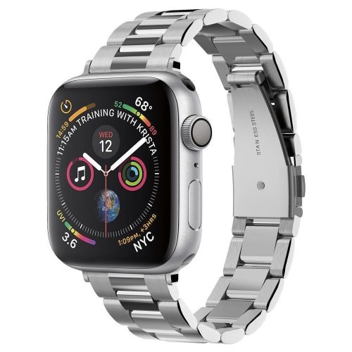 Spigen Modern Fit Apple Watch óraszíj 3/4/5/5/6/7/SE (38/40/41mm) ezüst