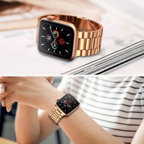 TECH-PROTECT Stainless Apple Watch szíj 42/ 44/ 45/ 46 /49 mm- rosegold