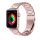Apple Watch szíj 42/ 44/ 45/ 46 /49 mm rozsdamentes, vastag acél szíj- rosegold