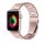 Apple Watch szíj 42/ 44/ 45/ 49 mm rozsdamentes, vastag acél szíj- rosegold