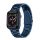 Apple Watch szíj (38/40/41/42mm(Series 10) rozsdamentes, vastag acél - kék