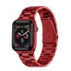 Apple Watch szíj 42/ 44/ 45/ 46 /49 mm rozsdamentes, vastag acél - piros