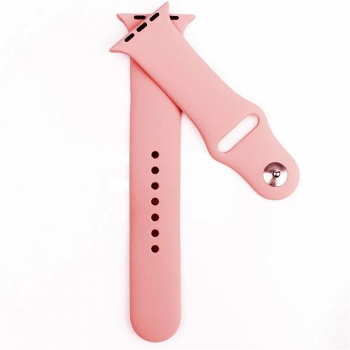 Apple Watch szíj Szilikon (38/40/41/42mm(Series 10) - világos rózsaszín