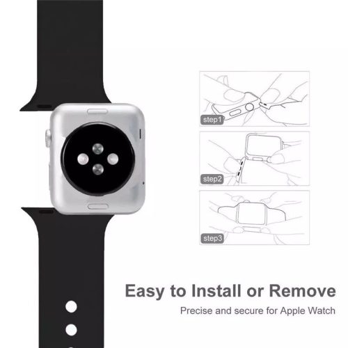Apple Watch szíj Szilikon 42/ 44/ 45/ 46 /49 mm - olivazöld