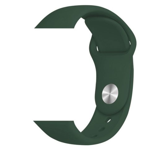 Apple Watch 4/5/6/7/SE (38/40/41mm) szilikon óraszíj zöld színű Alphajack