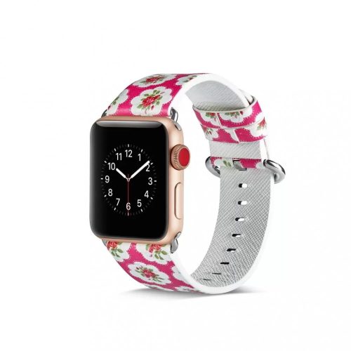 Apple Watch mintás bőr szíj F3 (38/40/41/42mm(Series 10)