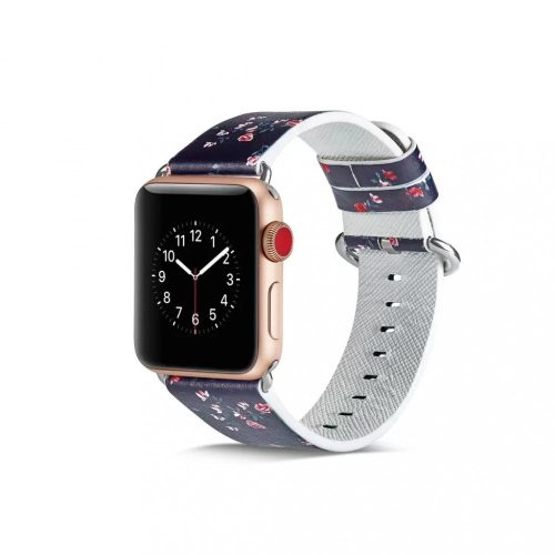 Apple Watch mintás bőr szíj F1 38/ 40/ 41 mm