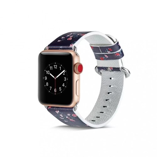 Apple Watch mintás bőr szíj F1 (38/40/41/42mm(Series 10)