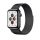 Apple Watch Elegáns Milánói Fém Szíj – fekete, (38/40/41/42mm(Series 10)