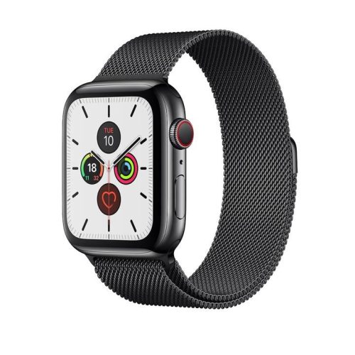 Tech-Protect milánói rozsdamentes acél óraszíj fekete Apple Watch 38/ 40/ 41 mm készülékhez 
