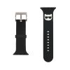 Apple Watch szíj 42/ 44/ 45/ 46 /49 mm  Karl Lagerfeld Choupette Head fekete 