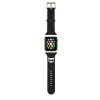 Apple Watch szíj 42/ 44/ 45/ 49 mm  Karl Lagerfeld Choupette Head fekete 