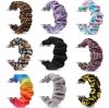 Apple Watch (38/40/41/42mm(Series 10) Frilly Szövet szíj, Napraforgó mintás