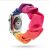 Apple Watch 38/ 40/ 41 mm Frilly Szövet szíj, Szivárvány mintás