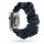 Apple Watch 42/ 44/ 45/ 49mm Frilly Szövet szíj, fekete