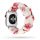 Apple Watch 38/ 40/ 41mm Frilly Szövet szíj, Rózsás 