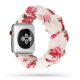 Apple Watch 38/ 40/ 41mm Frilly Szövet szíj, Rózsás 