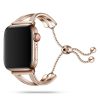 Apple Watch szíj (38/40/41/42mm(Series 10) karkötő formájú fém - rosegold