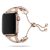 Apple Watch 3/4/5/6/7/SE (38/40/41mm) karkötő formájú V2 fém óraszíj rose gold színű Alphajack