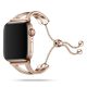 Apple Watch szíj 38/ 40/ 41 mm karkötő formájú fém - rosegold