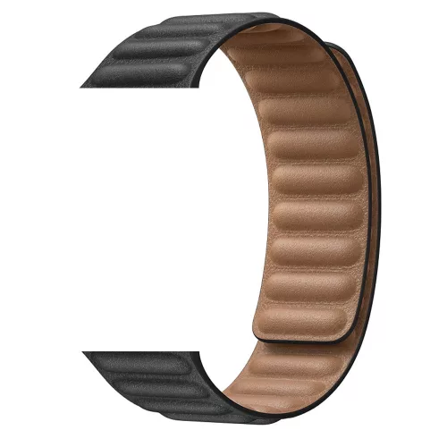 Apple Watch szíj, 42/ 44/ 45/ 46 /49 mm mágneses óraszíj - fekete