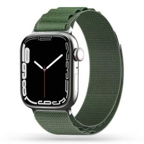   Apple Watch szíj (42/44/45/46/49mm) Alpesi szövet - military zöld