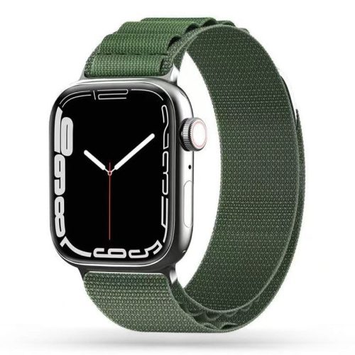 Apple Watch szíj (42/44/45/46/49mm) Alpesi szövet - military zöld