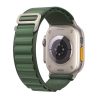 Apple Watch szíj (42/44/45/46/49mm) Alpesi szövet - military zöld