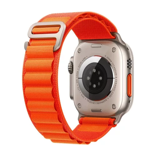 Apple Watch szíj 38/40/41/42mm(Series 10) Alpesi szövet - narancs