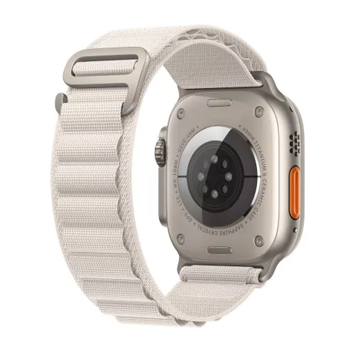 Apple Watch szíj 38/40/41/42mm(Series 10) Alpesi szövet - platinum