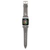 Apple Watch szíj 38/ 40/ 41 mm Karl Lagerfeld Head PU ezüst 