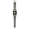Apple Watch szíj 42/ 44/ 45/ 46 /49 mm Karl Lagerfeld Head PU ezüst 