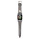 Apple Watch szíj 42/ 44/ 45/ 49 mm Karl Lagerfeld Head PU ezüst 