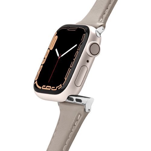 Apple Watch 38/ 40/ 41 mm Spigen Cyrill Kajuk óraszíj krém szín