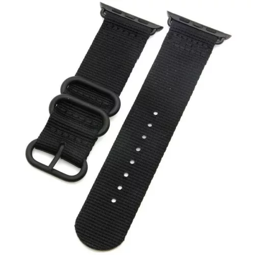Apple Watch szíj (42/44/45/46/49mm) cserkész szíj - fekete
