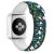 Apple Watch 38/ 40/ 41 mm,zöld karácsonyi mintás óraszíj