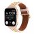 Apple Watch 38/ 40/ 41 mm szegecses bőr óraszíj rózsaszín
