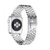 Apple Watch szíj 42/ 44/ 45/ 49 mm, rozsdamentes acél, méhsejt mintás, ezüst