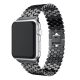 Apple Watch szíj (38/40/41/42mm(Series 10), rozsdamentes acél méhsejt - fekete