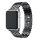 Apple Watch szíj 42/ 44/ 45/ 49 mm, rozsdamentes acél, méhsejt mintás, fekete