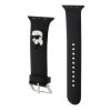 Apple Watch szíj 42/ 44/ 45/ 46 /49 mm Karl Lagerfeld Karl Head fekete