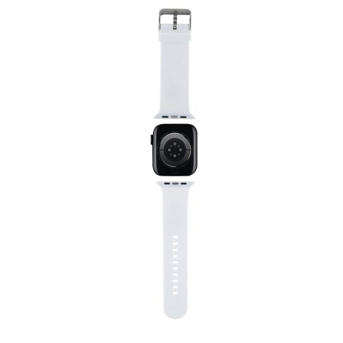 Apple Watch szíj 38/40/41/42mm(Series 10)  Karl Lagerfeld és Choupette fehér