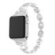 Apple Watch 38/ 40/ 41 mm, Diamond rozsdamentes acél szíj,  ezüst