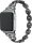 Apple Watch szíj (38/40/41/42mm(Series 10), Diamond rozsdamentes acél - fekete