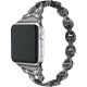 Apple Watch szíj 38/ 40/ 41 mm, Diamond rozsdamentes acél - fekete