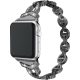 Apple Watch szíj (38/40/41/42mm(Series 10), Diamond rozsdamentes acél - fekete