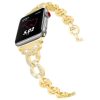 Apple Watch 38/ 40/ 41 mm, Diamond rozsdamentes acél szíj, arany