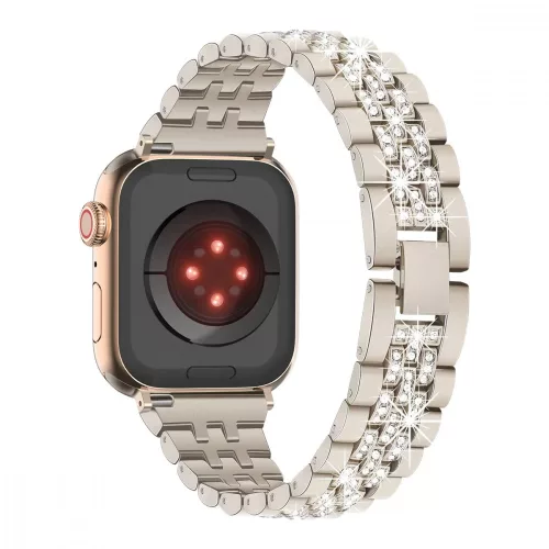 Apple Watch szíj 38/40/41/42mm(Series 10), Luxury rozsdamentes acél -ezüst