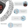 Apple Watch szíj (38/40/41/42mm(Series 10), Luxury rozsdamentes acél -ezüst